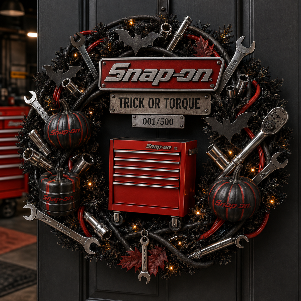 Premium Mechanic Halloween Collector Wreath HLWSNO02091